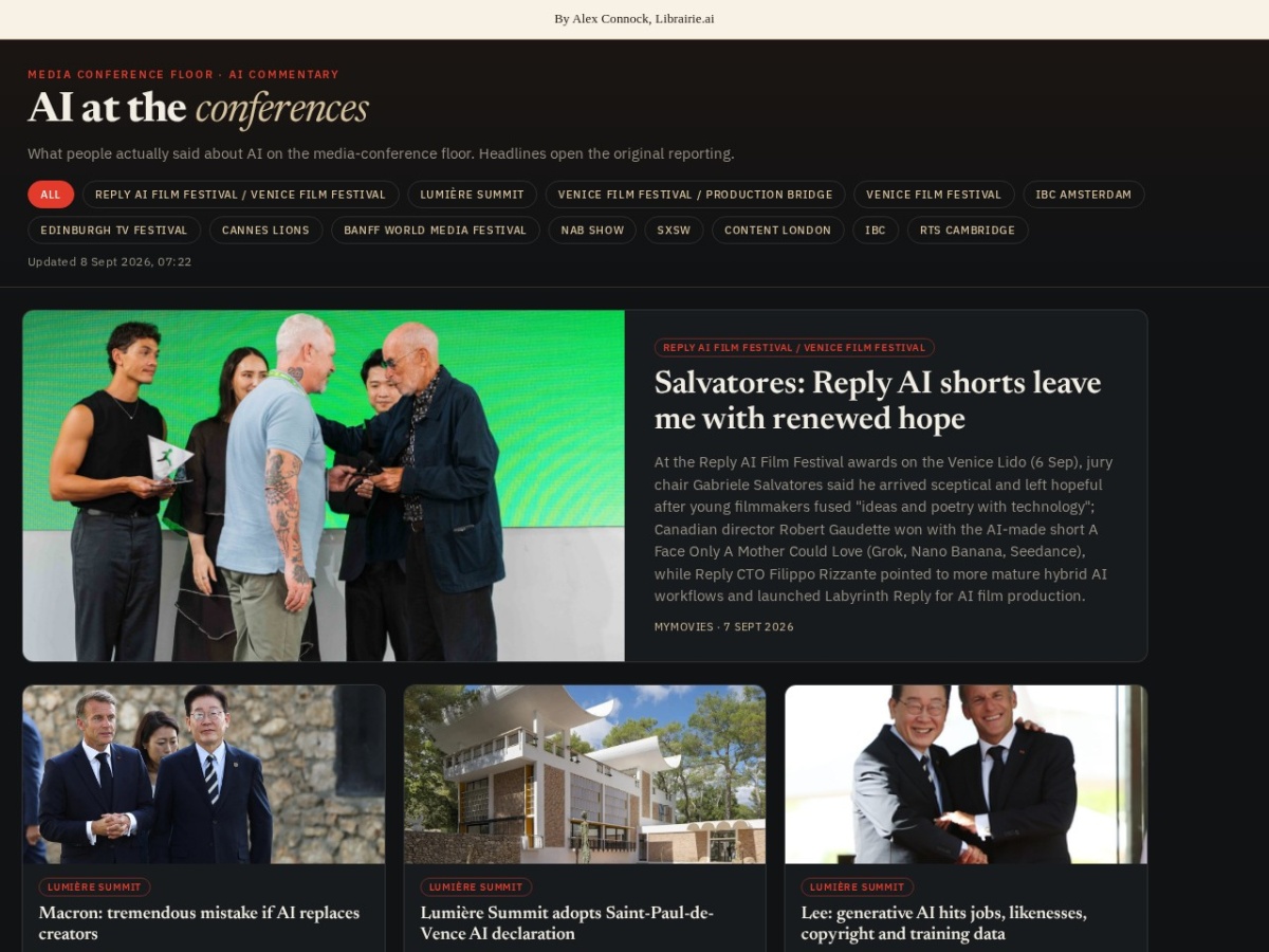 Preview of AI at the conferences