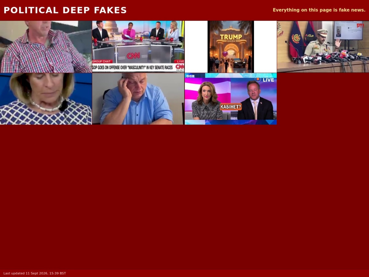 Preview of Political Deep Fakes