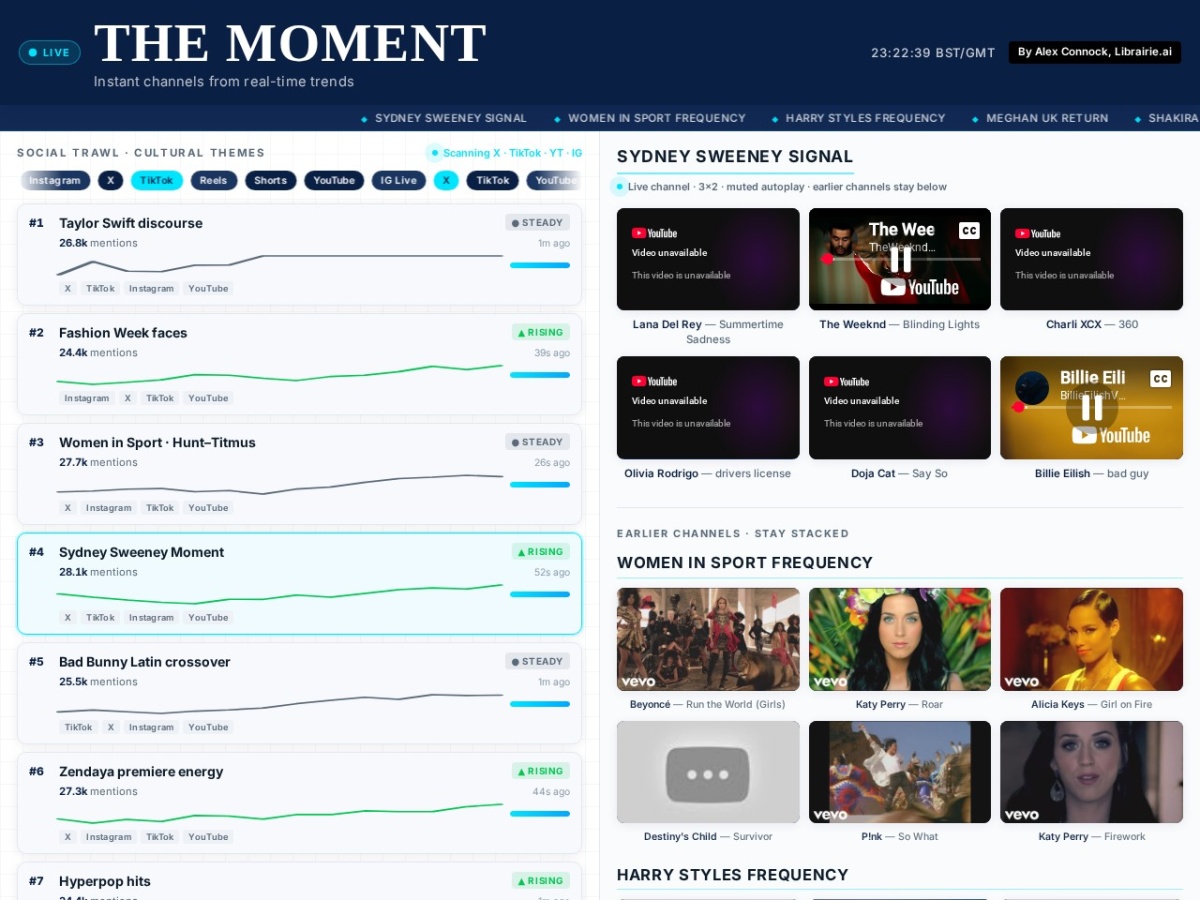 Preview of The Moment — Alex Connock